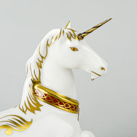 ROYAL CROWN DERBY Paperweight Mythical Unicorn