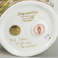 ROYAL CROWN DERBY Prestige Paperweight Long Eared Owl