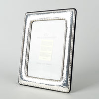 WALLACE Hammered Effect Sterling 5x7 Photo Frame