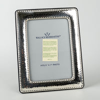 WALLACE Hammered Effect Sterling 5x7 Photo Frame