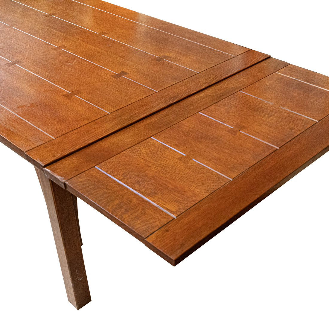 STICKLEY Draw Top Oak Table With 6 Side Chairs