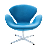 FRITZ HANSEN Swan Chairs Aqua Upholstery Set of 2