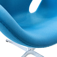 FRITZ HANSEN Swan Chairs Aqua Upholstery Set of 2
