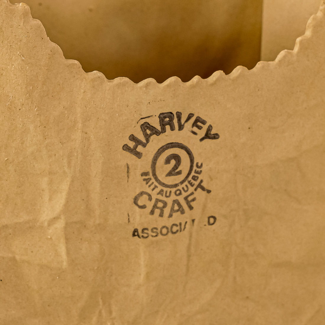 MICHAEL HARVEY Ceramic Paper Bag Vase