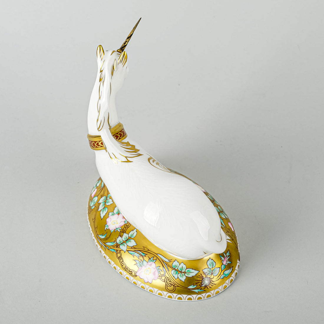 ROYAL CROWN DERBY Paperweight Mythical Unicorn