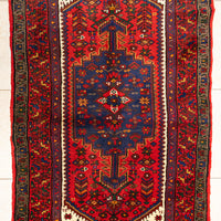 Hand Knotted Wool Zanjan Persian Rug      72"x38" Deep Pile