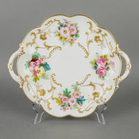 GEORGE JONES & SONS Crescent China Hand Painted Floral Serving Dish
