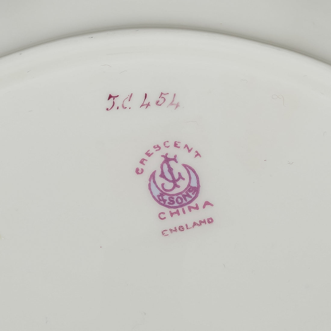 GEORGE JONES & SONS Crescent China Hand Painted Floral Serving Dish
