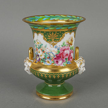 LIPPERT & HAAS Sclaggenwald Dresden Hand Painted Floral Urn Vase