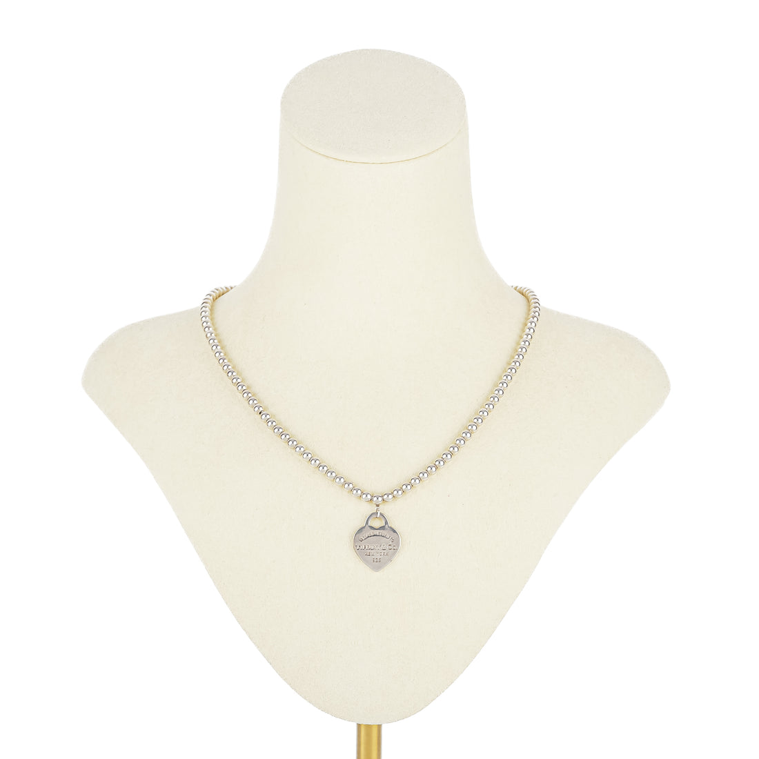 TIFFANY & CO Return to Tiffany Heart Tag Bead Necklace