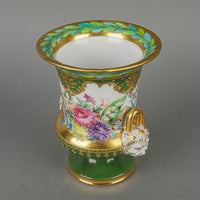 LIPPERT & HAAS Sclaggenwald Dresden Hand Painted Floral Urn Vase