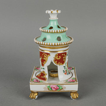 SPODE Hand Painted Floral Veilleuse/Night Light 2 Pieces