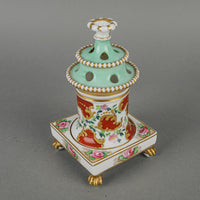 SPODE Hand Painted Floral Veilleuse/Night Light 2 Pieces