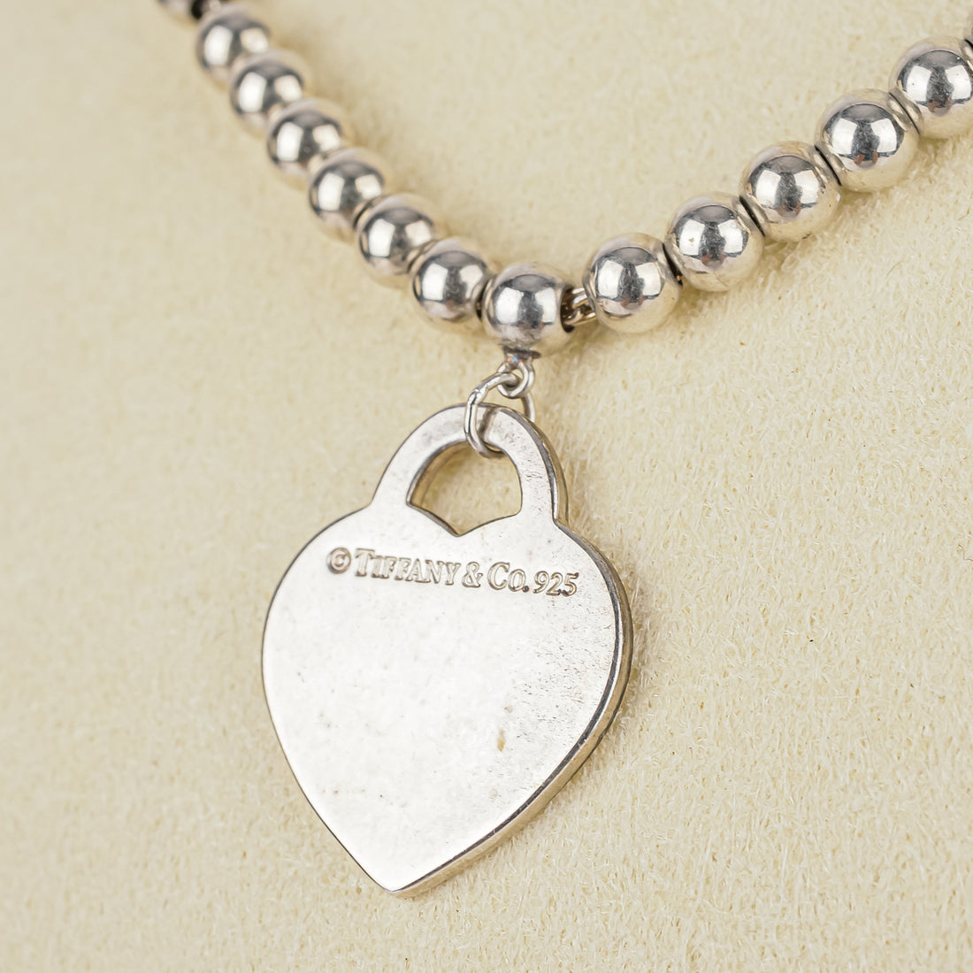 TIFFANY & CO Return to Tiffany Heart Tag Bead Necklace