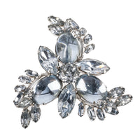SHERMAN Brooch  - Blue Cabochon Rhinestone