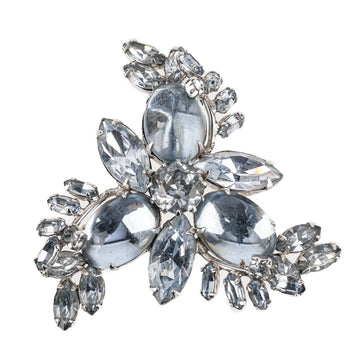 SHERMAN Brooch  - Blue Cabochon Rhinestone