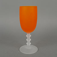 CARLO MORETTI Murano Orange Satinato Drinks Set 6 Pieces