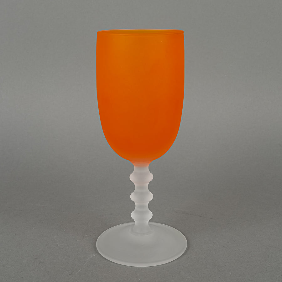 CARLO MORETTI Murano Orange Satinato Drinks Set 6 Pieces