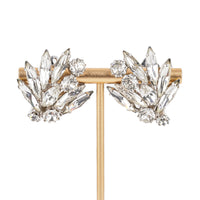 SHERMAN Brooch And Clips Set - Clear Rhinestone