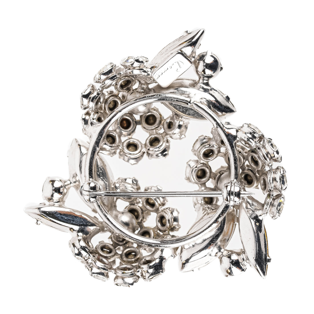 SHERMAN Brooch And Clips Set - Clear Rhinestone