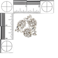 SHERMAN Brooch And Clips Set - Clear Rhinestone