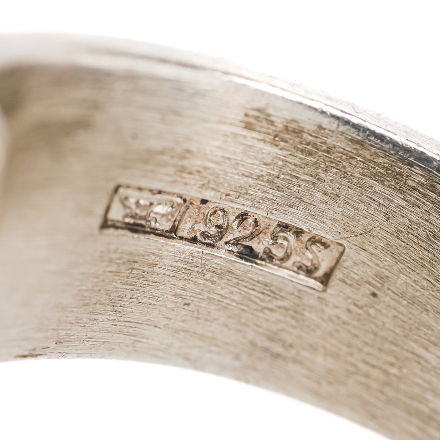 KUPITTAAN KULTA Sterling Modernist Bead Bypass Ring