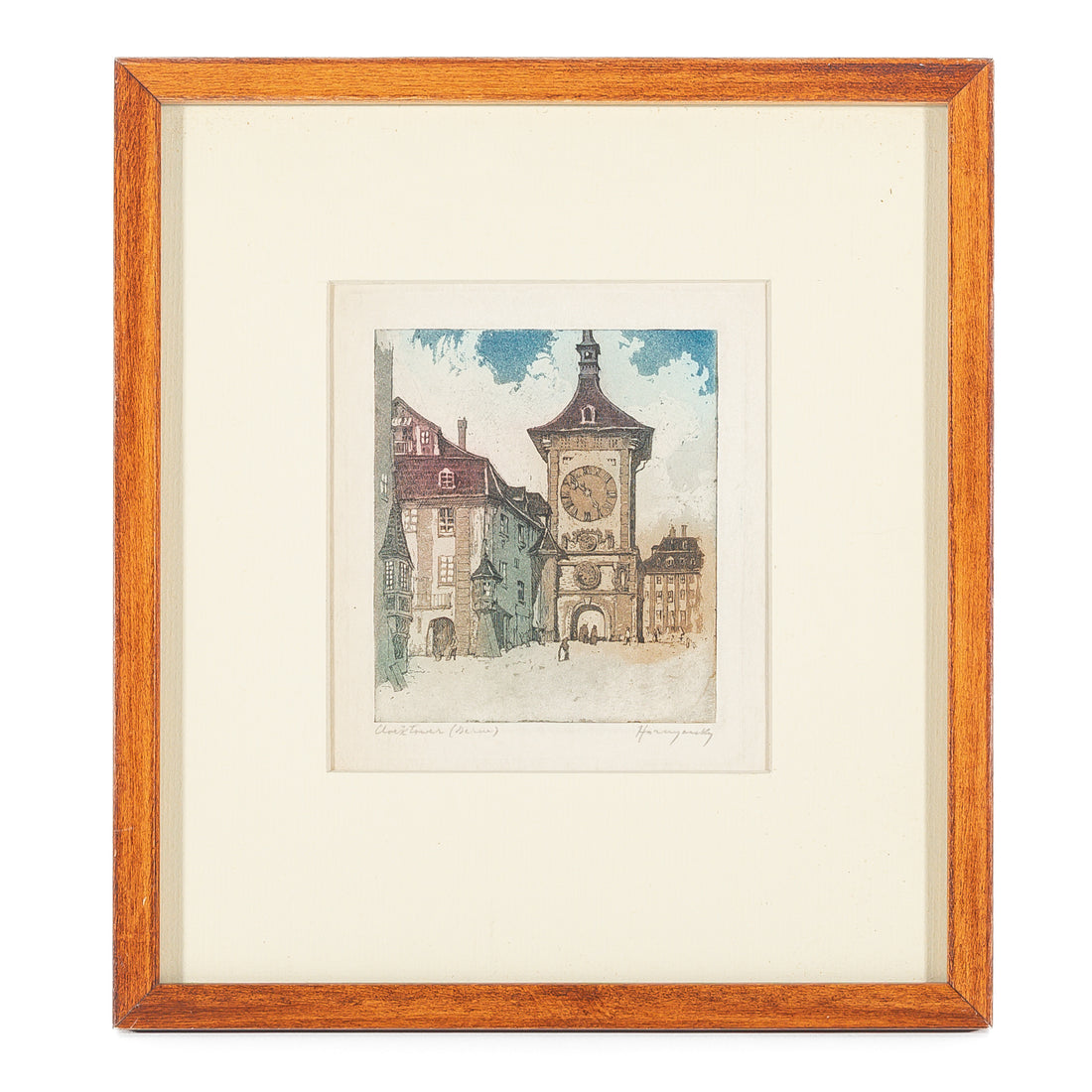 Nicholas Hornyansky (Canadian 1896-1965) "Clock Tower (Bern)"