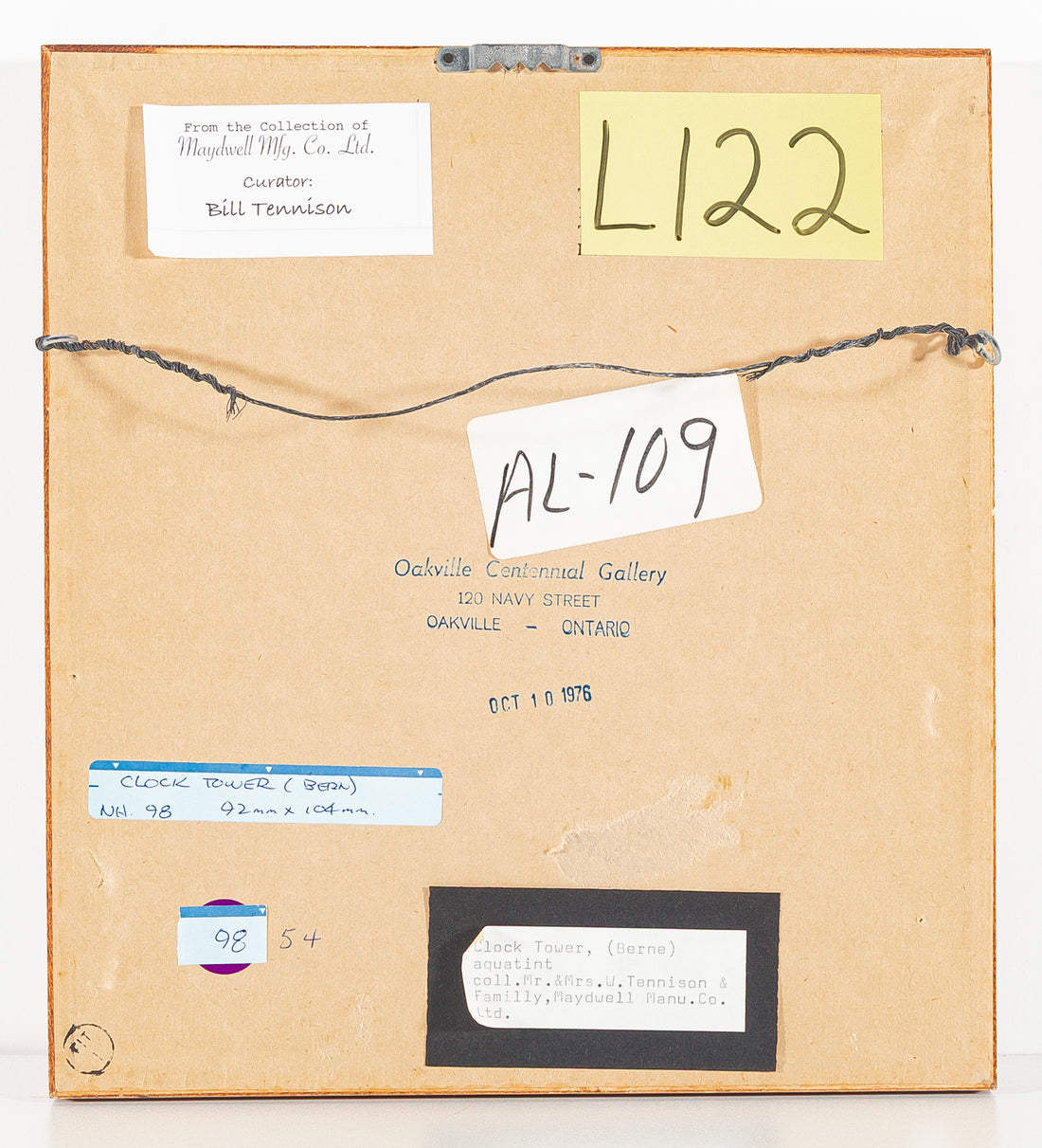 Nicholas Hornyansky (Canadian 1896-1965) "Clock Tower (Bern)"