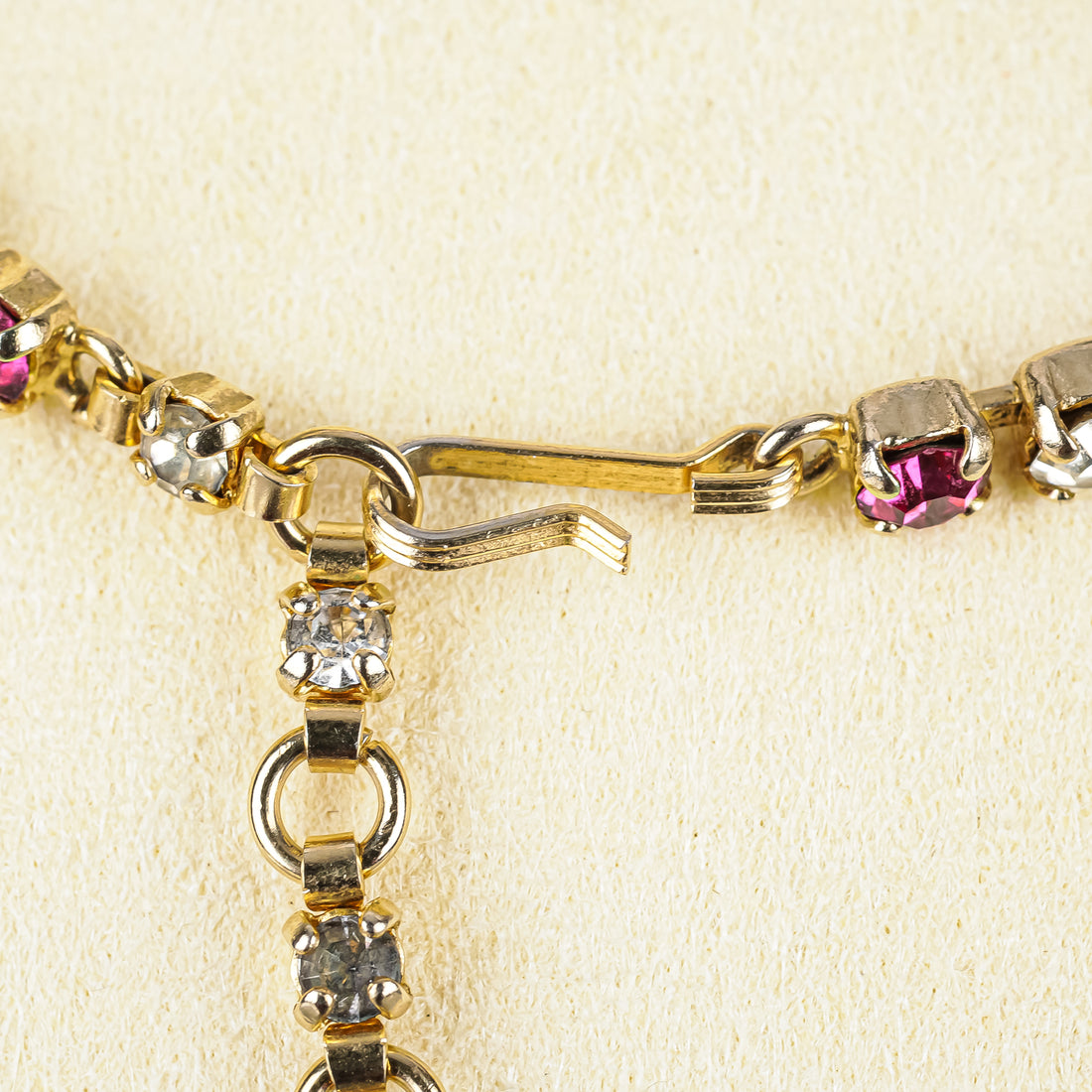 SHERMAN Gold-Tone Marquise Multi-Colour Necklace