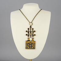 PENTTI SARPANEVA Bronze Moss Blossom Necklace