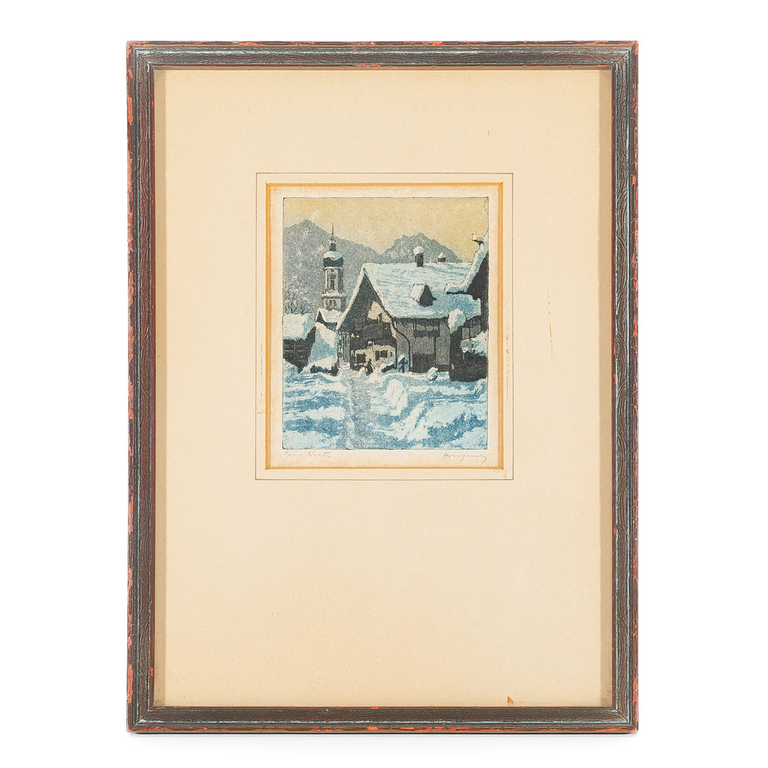 Nicholas Hornyansky (Canadian 1896-1965) "Swiss Winter"