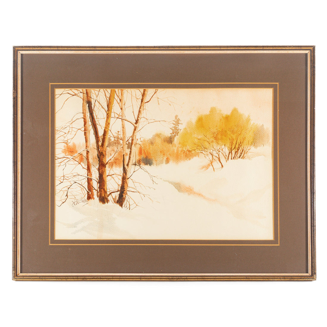 Edwin H.K. Chau (Chinese Canadian 1929-1988) Landscape With Trees