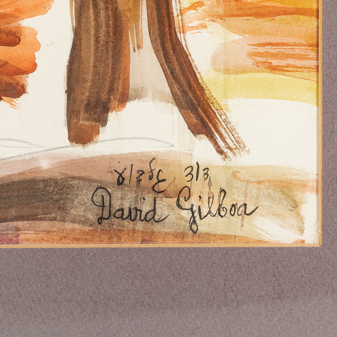 David Gilboa (Israeli 1910-1976) Landscape With Town