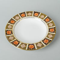 ROYAL CROWN DERBY Old Imari Border 8450 Soup Plates Set of 4