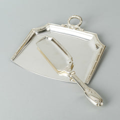 CHRISTOFLE Silverplate Crumb Tray Set 2 Pieces