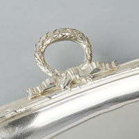 CHRISTOFLE Silverplate Crumb Tray Set 2 Pieces