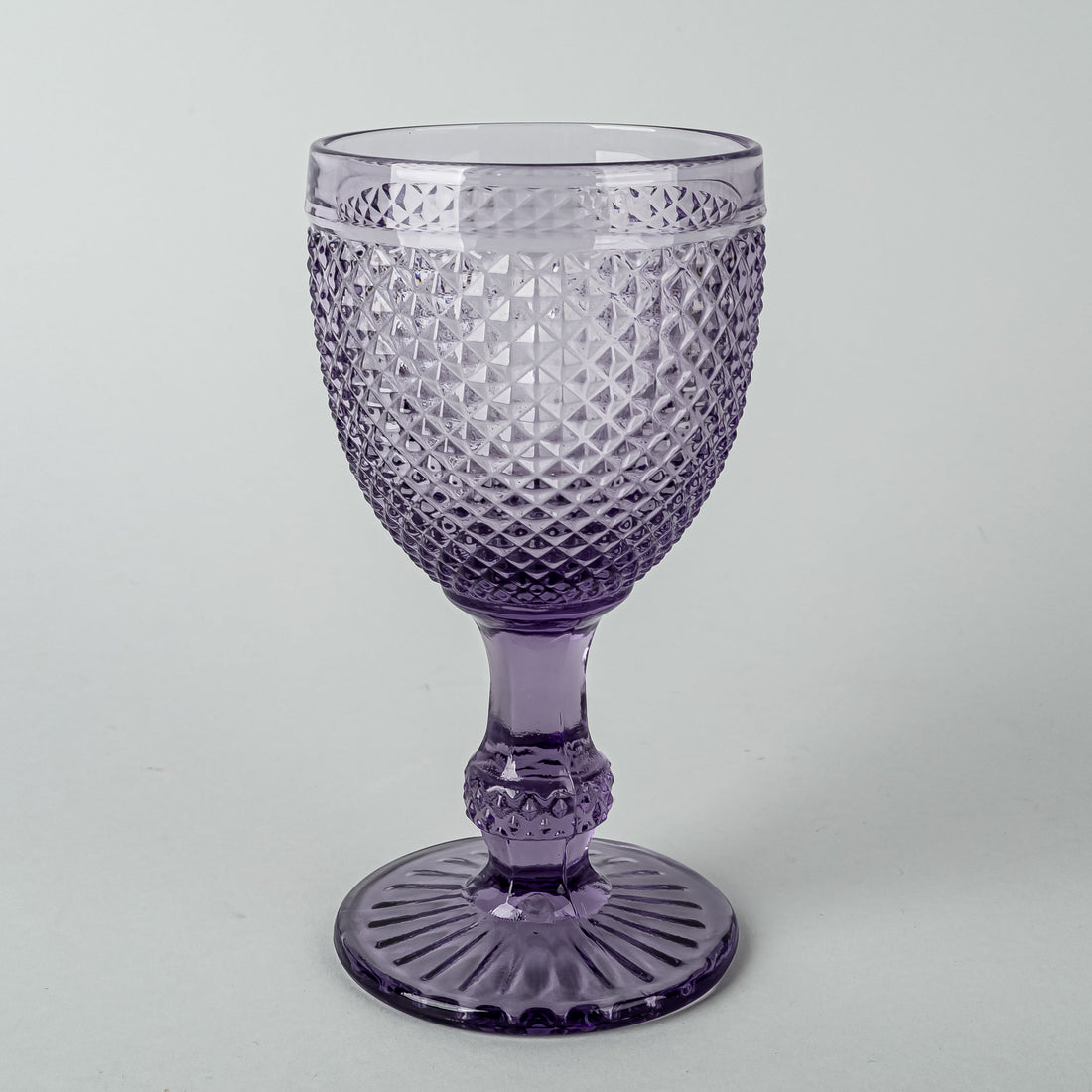 VISTA ALEGRA Bicos Amethyst Glass Goblets Set Of 4