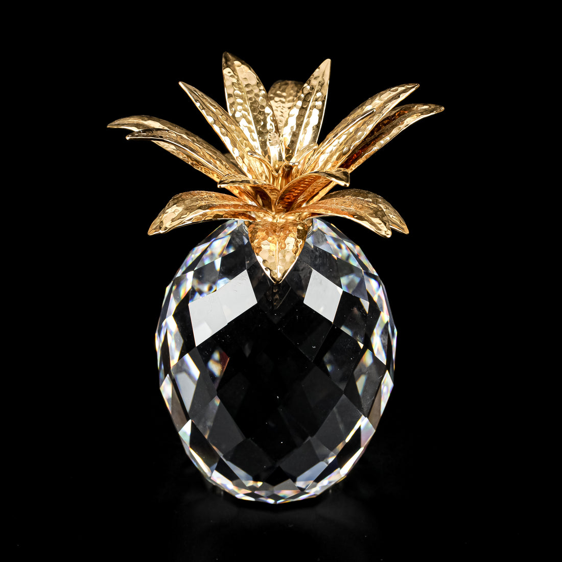 SWAROVSKI Pineapple Hammered Gold Leaves V3 010044