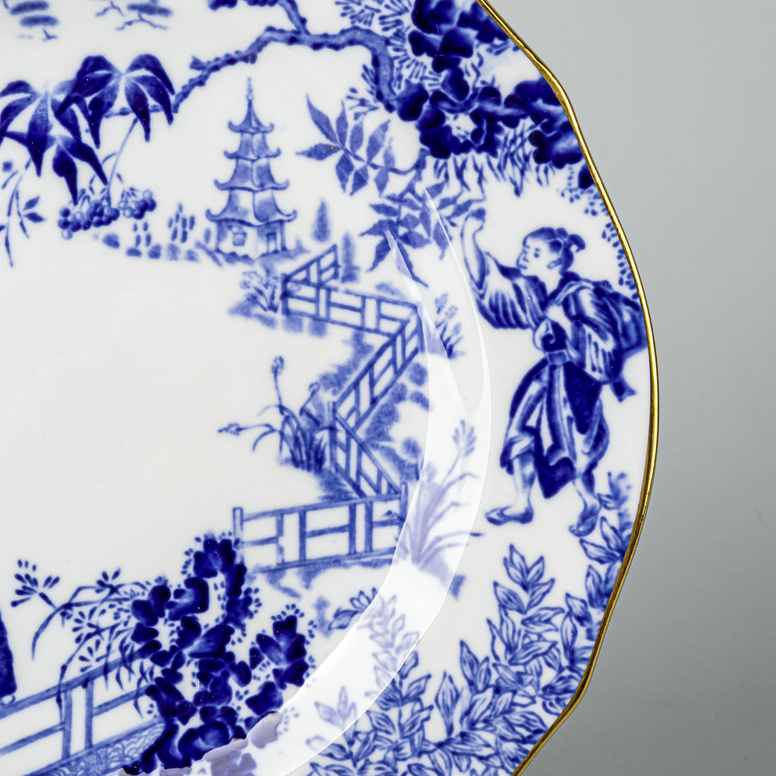 ROYAL CROWN DERBY Mikado Tea/Dessert Plates Set Of 8