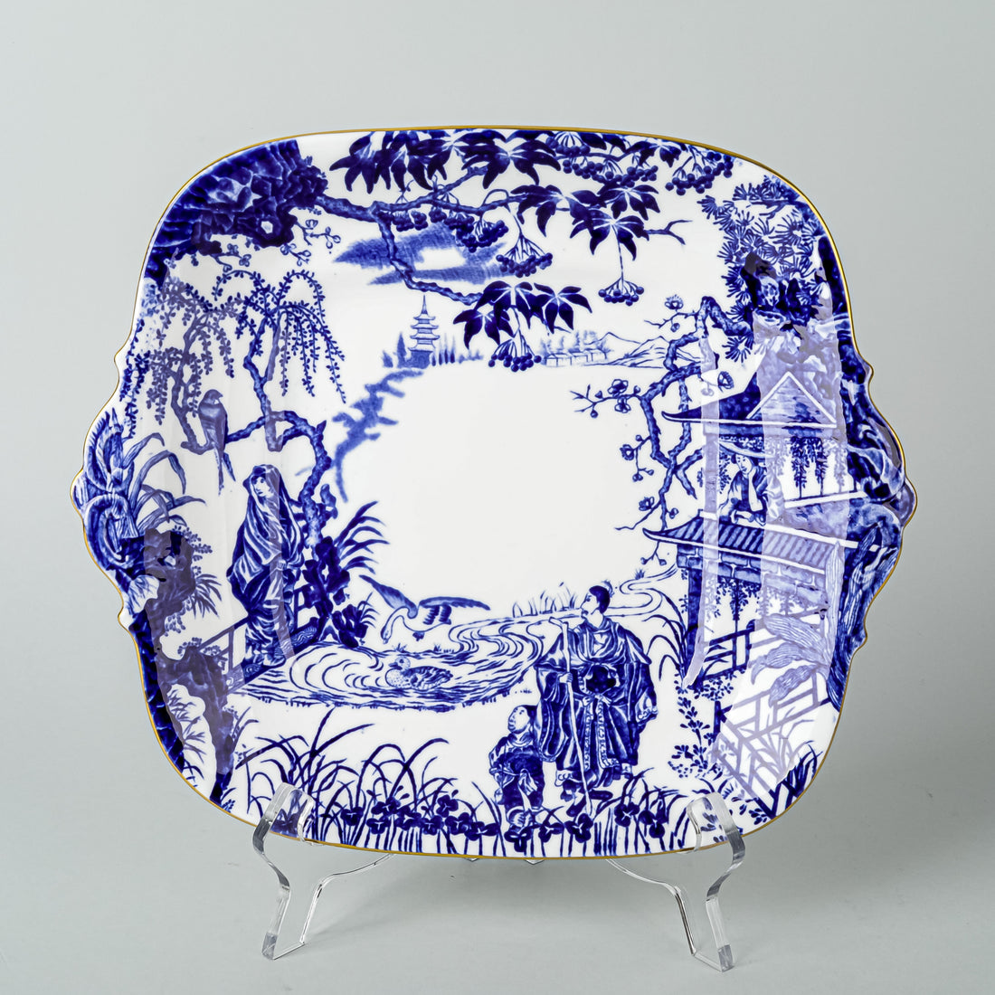 ROYAL CROWN DERBY Mikado Cake Plate