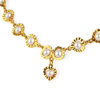 22K Pearl Colarette Necklace