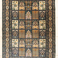 Hand Knotted Wool Rug - Garden Panel Design
