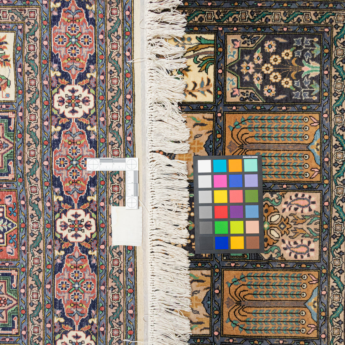 Hand Knotted Wool Rug - Garden Panel Design