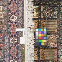 Hand Knotted Wool Rug - Garden Panel Design