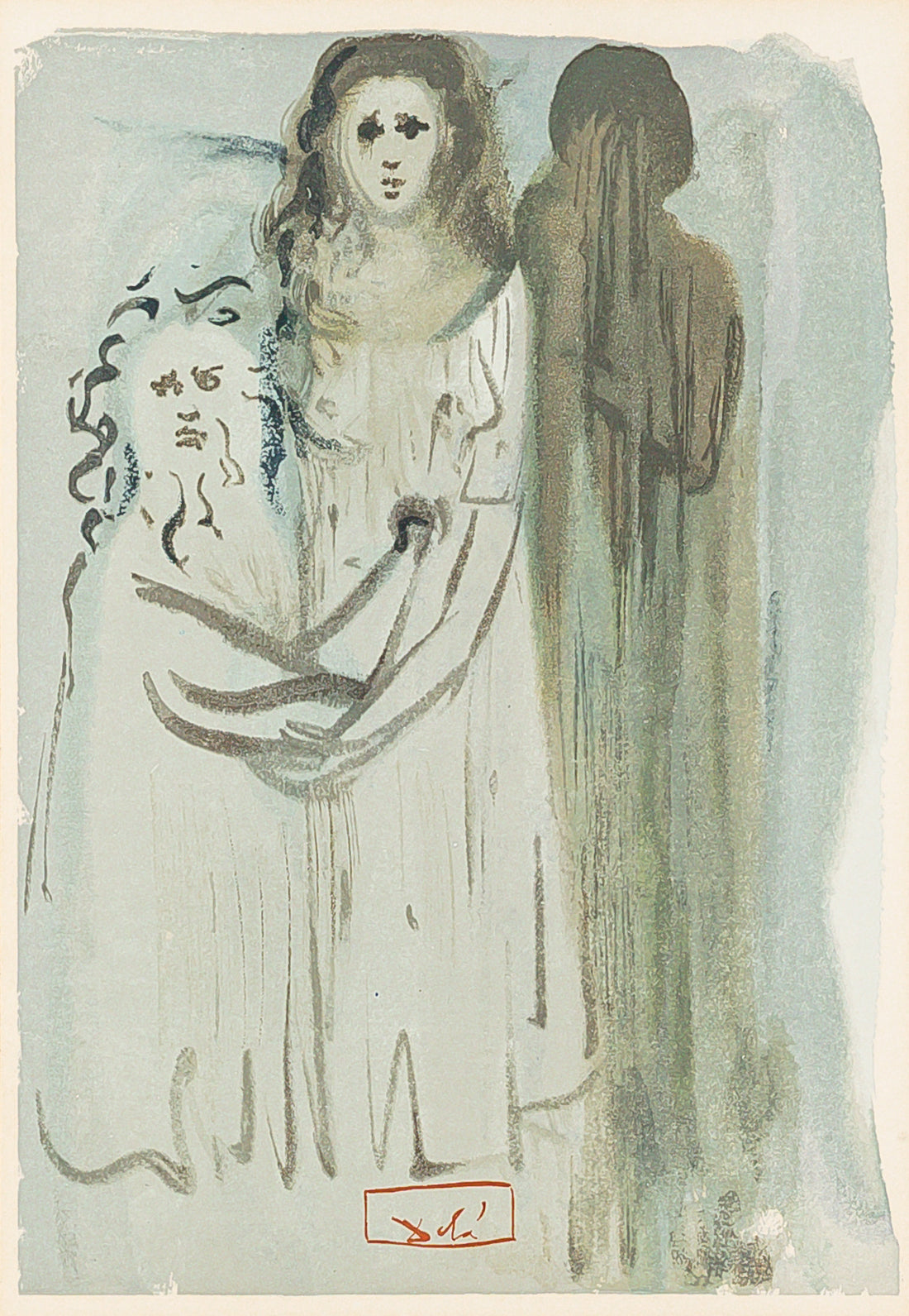 Salvador Dali (Sp. 1904-1989) "In The Cloud Of Angry Ones"