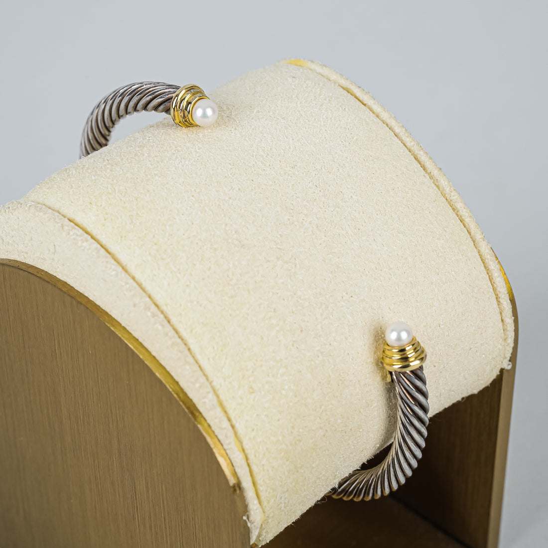 DAVID YURMAN Cable Kids Sterling Pearl And 18K Yellow Gold Bracelet