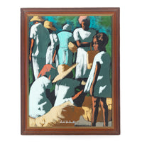 Claude Dambreville (Haitian 1934-2021) Market Scene
