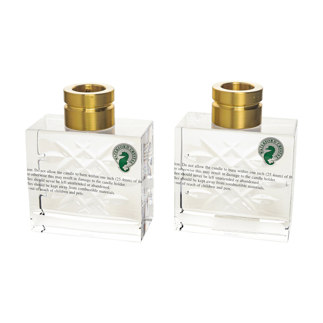 WATERFORD Lismore Evolution Candlesticks Set Of 2