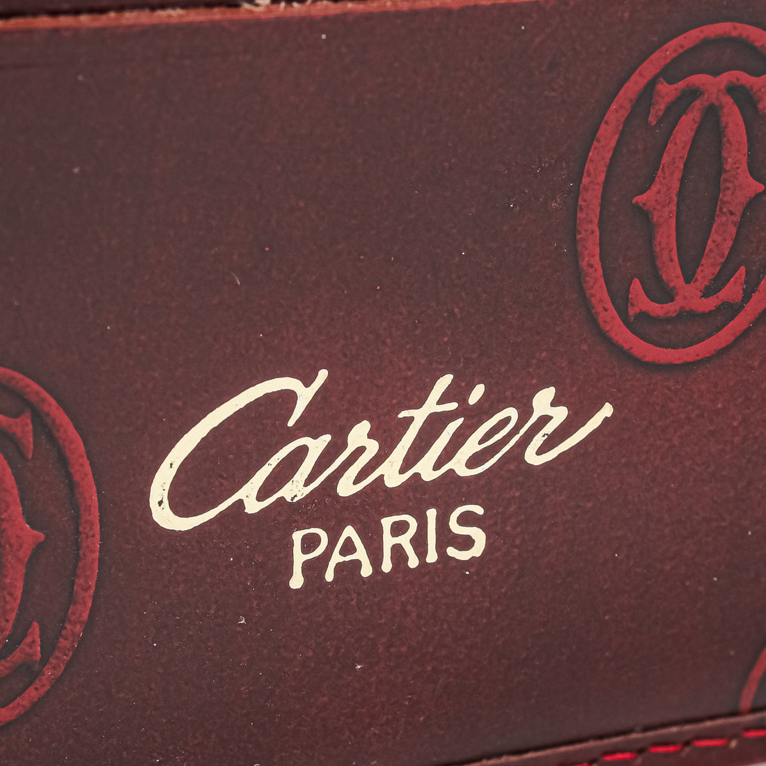 CARTIER Happy Birthday Patent Leather Bifold Wallet