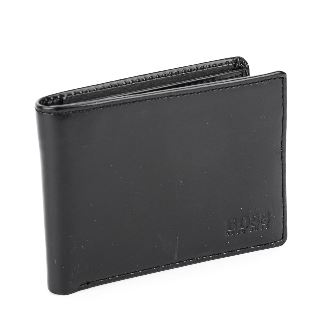 BOSS Bifold Wallet - Black Leather